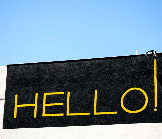 Hello! - Sign on Ivar, Hollywood