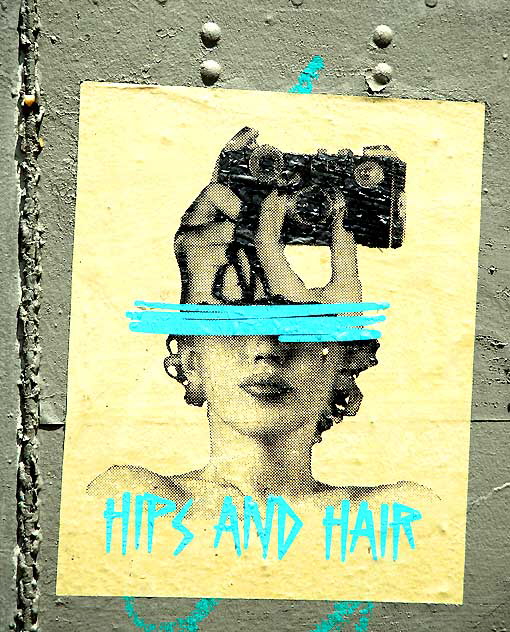 Hips and Hair, poster on utility box, Hollywood