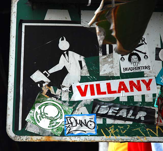 ATM Sign and Villainy Sticker, Venice Beach