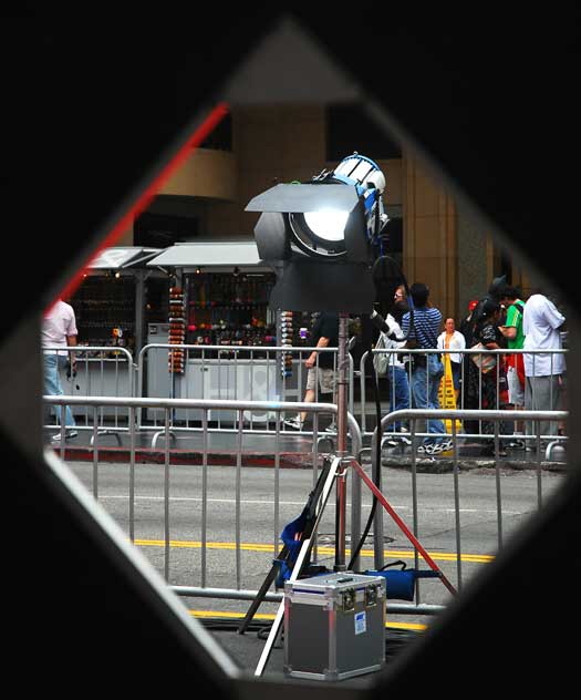 Setting up for the premiere of The Proposal at the El Capitan Theater, Hollywood Boulevard, Monday, June 1, 2009