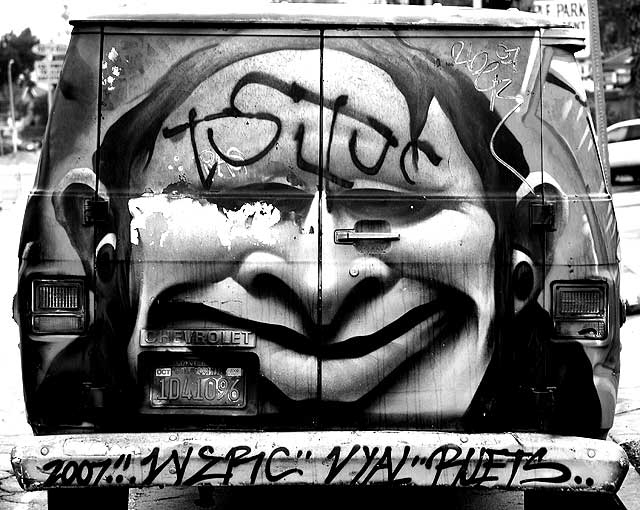 Face Van parked on Temple