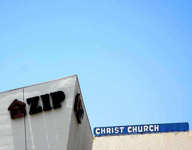 Signage, Wilshire Boulevard at Saint Andrews Place