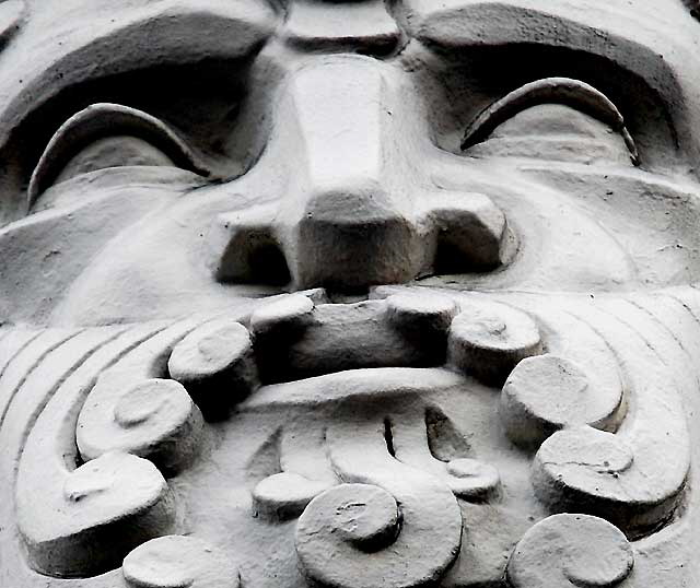 Cast ornamentation at the Hollywood-Western Building, built in 1928 from a design by architect S. Charles Lee, on the southwest corner of Hollywood Boulevard and Western Avenue