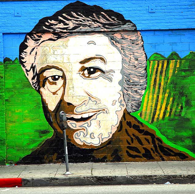 Mural at Susy's Meat Market (Carniceria Latina), 4605 Santa Monica Boulevard at Madison, Silverlake