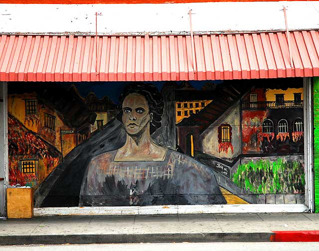 Mural at Susy's Meat Market (Carniceria Latina), 4605 Santa Monica Boulevard at Madison, Silverlake