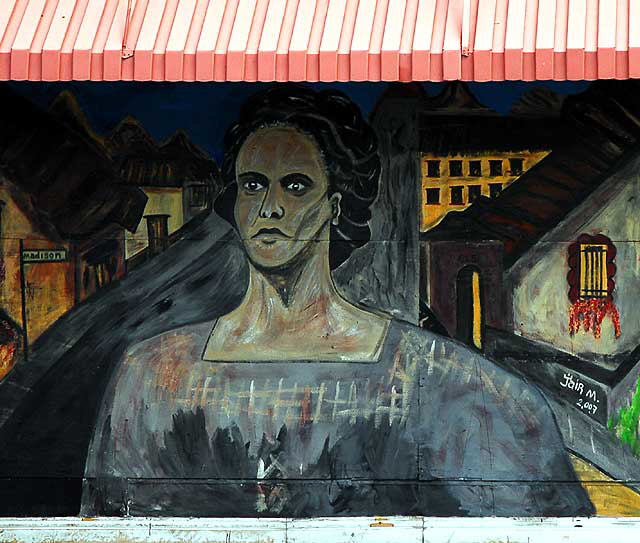 Mural at Susy's Meat Market (Carniceria Latina), 4605 Santa Monica Boulevard at Madison, Silverlake