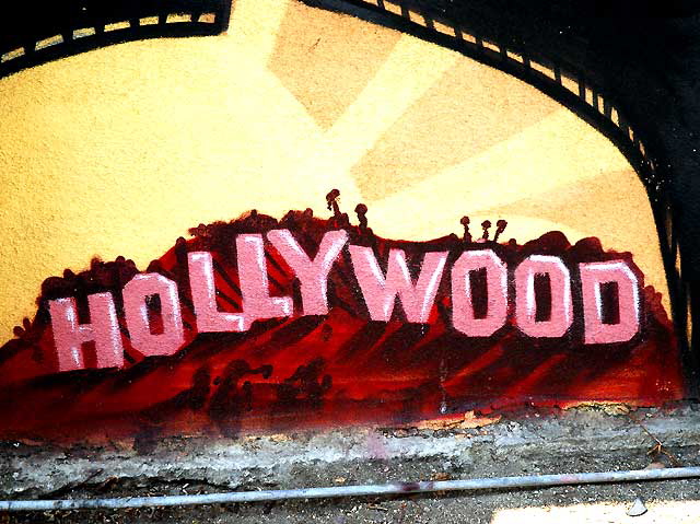 Mural work at the Hollywood Days Inn - 5410 Hollywood Boulevard