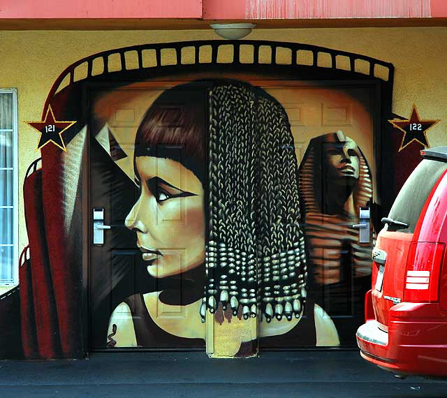 Mural work at the Hollywood Days Inn - 5410 Hollywood Boulevard