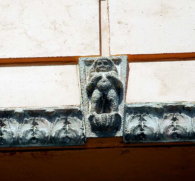 Cherub on the old Hollymont Apartment Hotel in Los Feliz - Vermont Avenue, north of Hollywood Boulevard