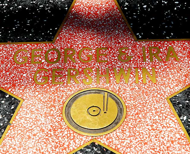 Star on Hollywood Boulevard's Walk of Fame - George and Ira Gershwin 