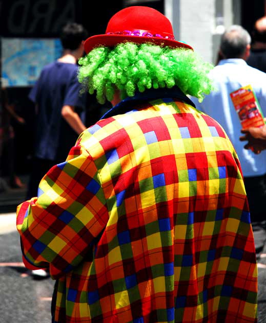 Balloon Man in front of the Chinese Theater on Hollywood Boulevard