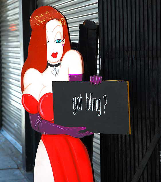 Got Bling? - Jessica Rabbit figure at Bling on Melrose Avenue