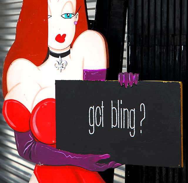 Got Bling? - Jessica Rabbit figure at Bling on Melrose Avenue