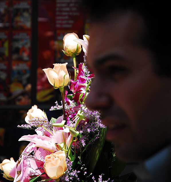 The scene at Farah Fawcett's star on the Hollywood Walk of Fame - on the northwest corner of Hollywood Boulevard and Sycamore - the day of her death, Thursday, June 25, 2009