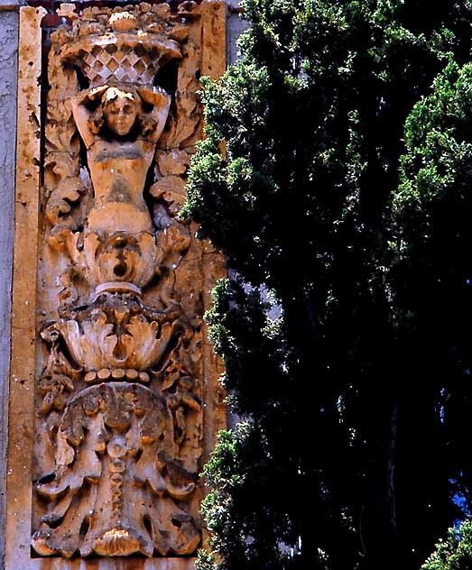 Figure at the Julie Lee Apartments, Sycamore and Hawthorn, Hollywood