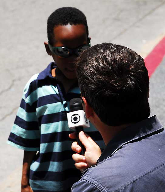 The scene on Hollywood Boulevard on Friday, June 26, 2009 - the day after the death of Michael Jackson - a Brazilian news crew discovers the next Michael Jackson