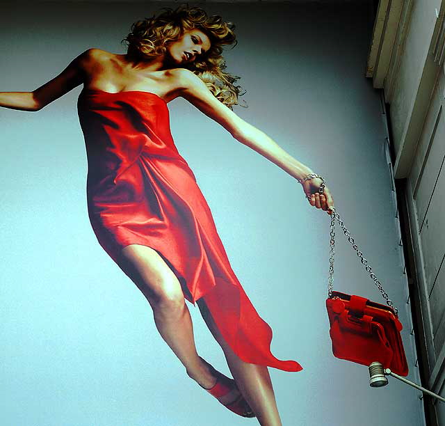 Red Dress, Red Purse - advertizing graphic, Hollywood and Highland