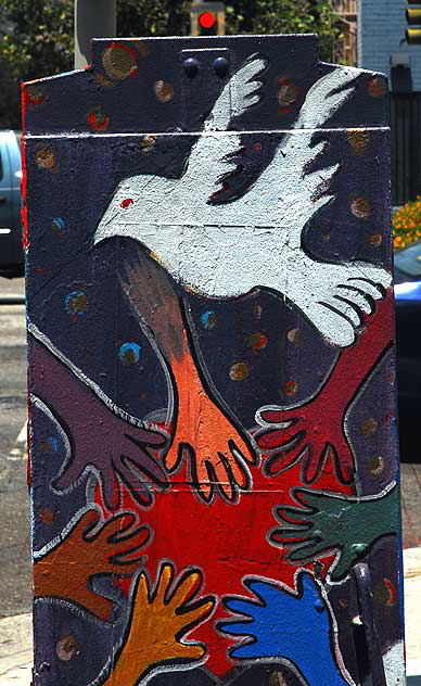 Painted Utility Box, southeast corner of Hollywood Boulevard and Edgemont 
