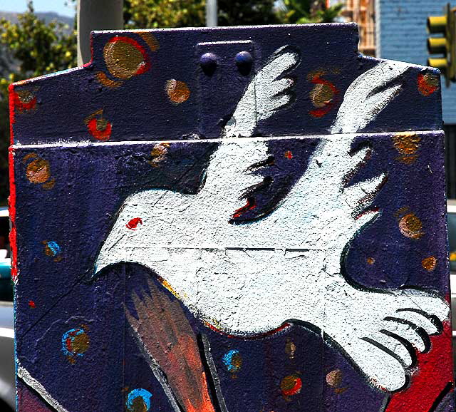 Painted Utility Box, southeast corner of Hollywood Boulevard and Edgemont 