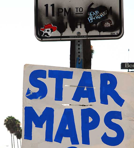 Star Maps!  Sunset Boulevard, Hollywood