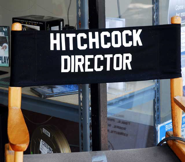 Hitchcock Director - chair for sale on Hollywood Boulevard