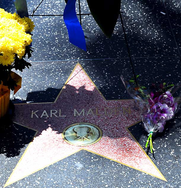 Karl Malden's star on the Hollywood Walk of Fame the day after his death