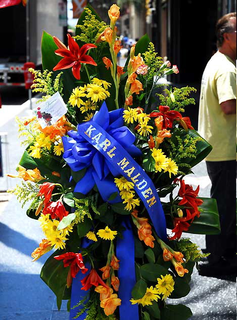 Karl Malden's star on the Hollywood Walk of Fame the day after his death