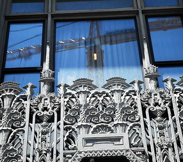 Window at Pantages Theater building, Hollywood Boulevard