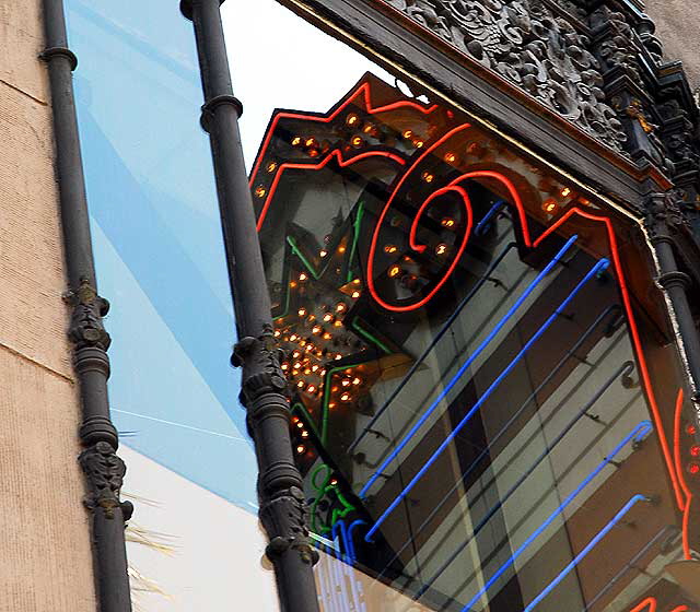 Window at the El Capitan Theater on Hollywood Boulevard