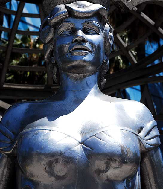 Mae West statue, Hollywood Gateway, Hollywood Boulevard at La Brea