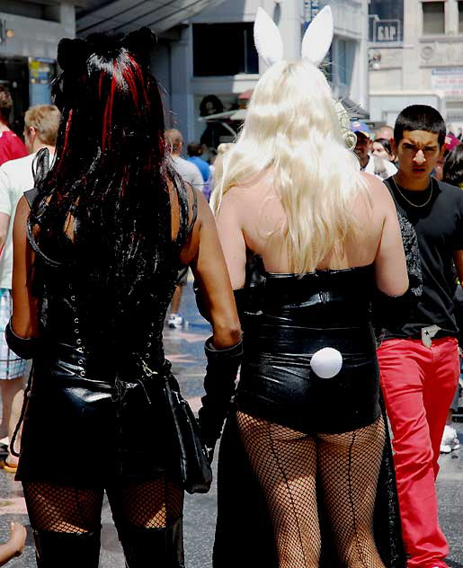 Whip Woman and Chubby Bunny, Hollywood Boulevard, Friday, July 3, 2009