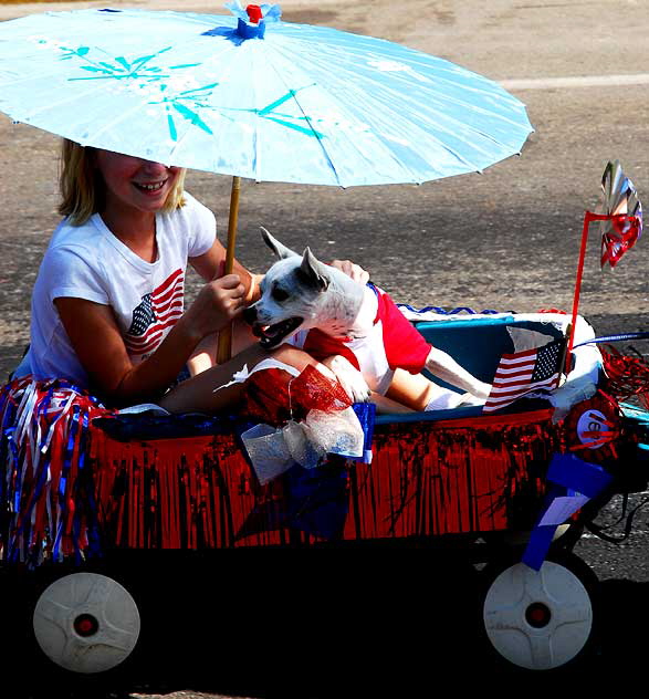 The 2009 Fourth of July parade in Rancho Bernardo, California - Dog in Wagon