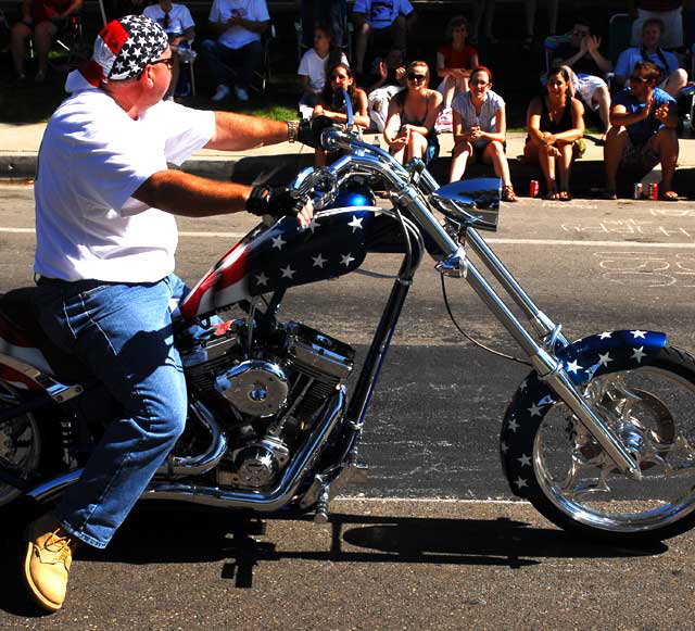 The 2009 Fourth of July parade in Rancho Bernardo, California - Patriotic Chopper