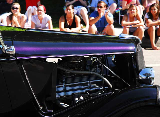 The 2009 Fourth of July parade in Rancho Bernardo, California - metallic purple '34 hotrod coupe