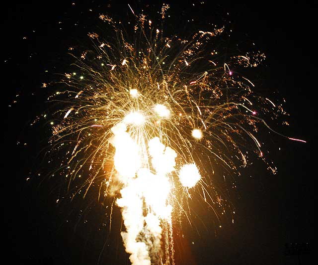 Fireworks for the 2009 Fourth of July  Poway, California