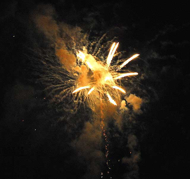 Fireworks for the 2009 Fourth of July  Poway, California