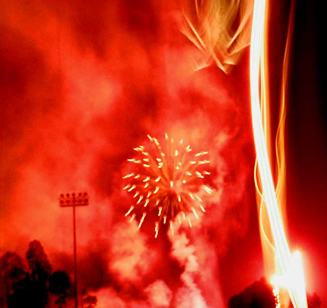 Fireworks for the 2009 Fourth of July  Poway, California