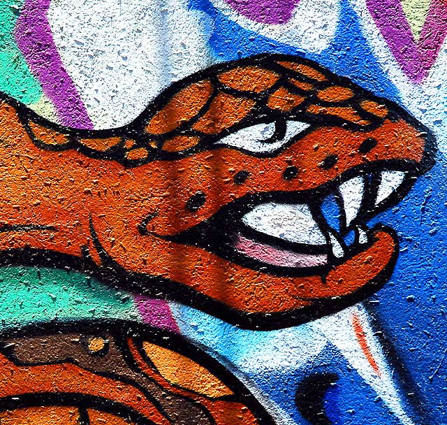 Alley graffiti behind Melrose Avenue