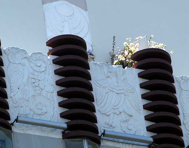 Detail of the Sunset Towers Apartments, designed in 1929 by Leland A. Bryant, Sunset Boulevard, West Hollywood