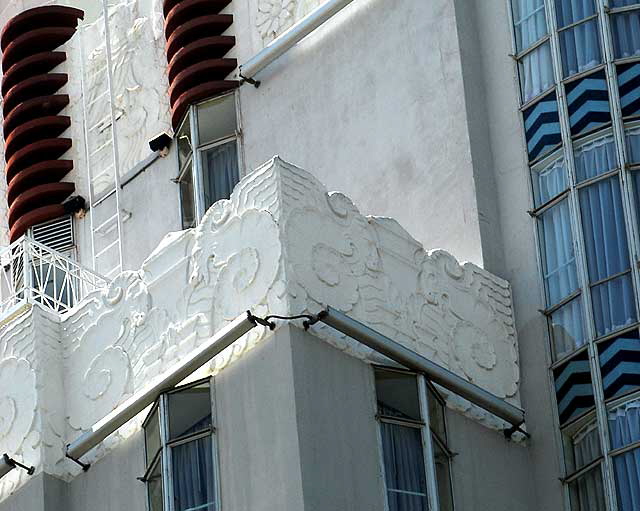 Detail of the Sunset Towers Apartments, designed in 1929 by Leland A. Bryant, Sunset Boulevard, West Hollywood