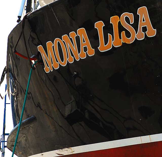 Marina del Rey, California, old fishing trawler, the Mona Lisa