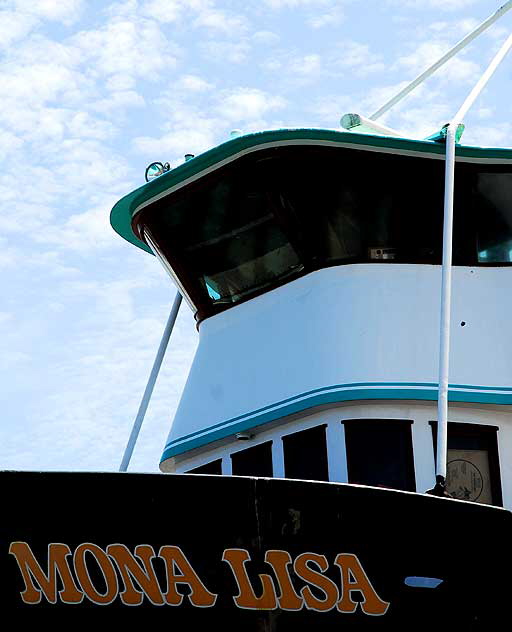 Marina del Rey, California, old fishing trawler, the Mona Lisa