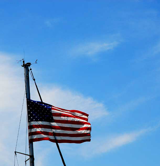 Marina del Rey, California, American Flag 