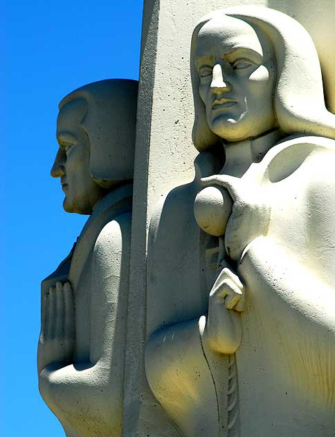 Astronomers Monument at the Griffith Park Observatory high above Hollywood