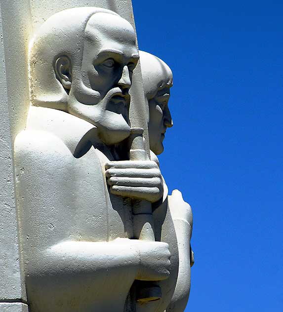 Astronomers Monument at the Griffith Park Observatory high above Hollywood