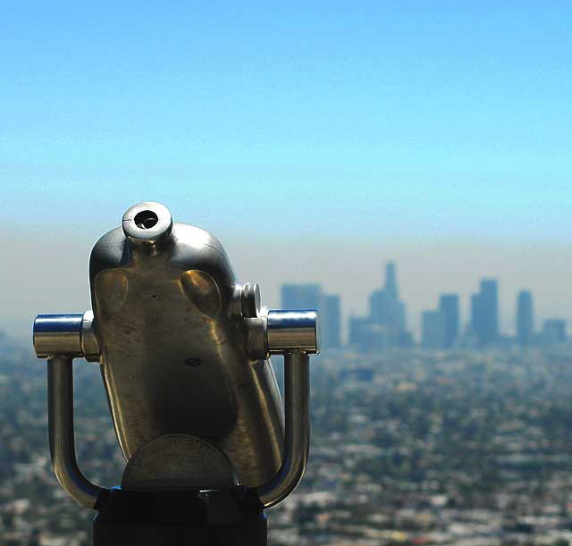 Los Angeles as seen from the Griffith Park Observatory high above Hollywood