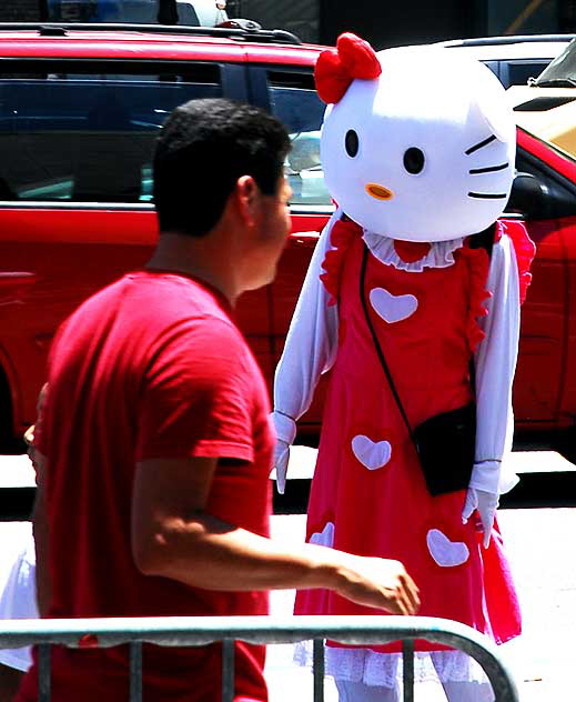 Hello Kitty on Hollywood Boulevard