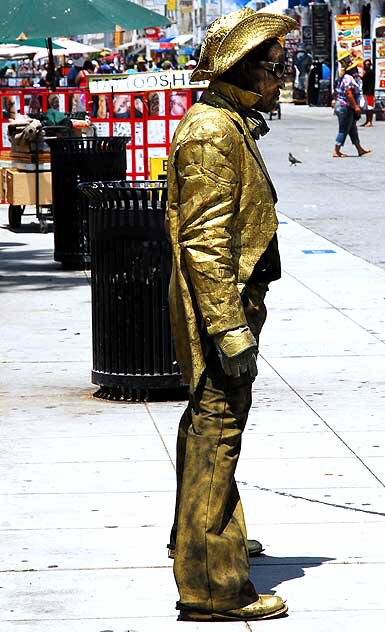 Gold Man, Oceanfront Walk, Venice Beach