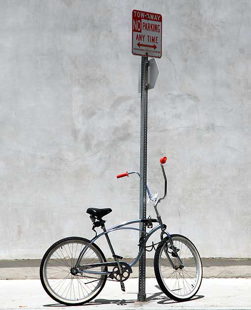 Bicycle and signs, Venice Beach