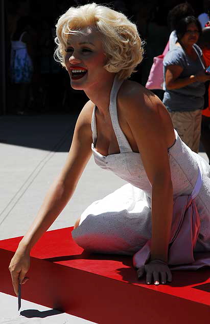 Marilyn Monroe figure at Madame Tussauds Wax Museum, Hollywood - opening week 